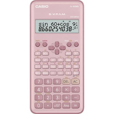 Calculadora Cientifica Casio FX-82MS2PK-W4DT 240 Funcoes Visor em Cristal Liquido Rosa