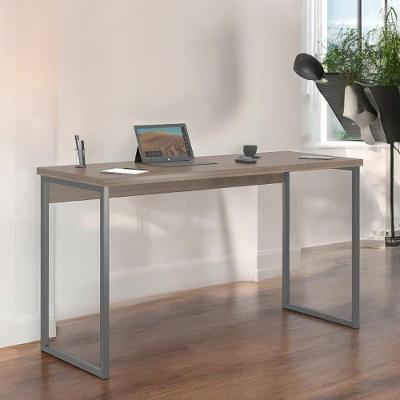 Mesa Escrivaninha Shine Home Office 3 Gavetas MDF MDP 120cm Marrom Mobiliar Home Shop