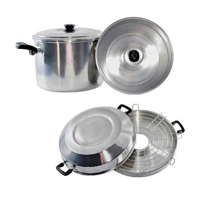 Conjunto Forma Pudim Panela 2x1 e Churrasqueira Premium Alumínio Fundido para Cozinha Fogão a Gás