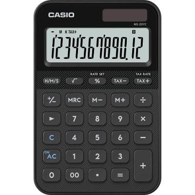 Calculadora de Mesa Casio MS20YC 12 Dígitos Visor Amplo 1 Unidade Preto