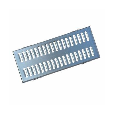 Ralo Grelha Linear com Caixilho GEZ003OM para Piscinas Garagens e Varandas Prata Ouro Minas