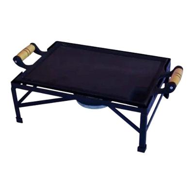 Rechaud Bifeteira MC-15mn Ferro Fundido Fogareiro a Álcool para Alimentos Aquecidos 37x27cm Minasca
