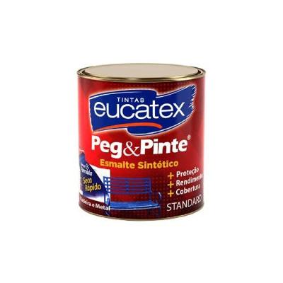 Tinta Standard Esmalte Peg e Pinte Brilhante Marrom 900ML Alta Durabilidade Eucatex