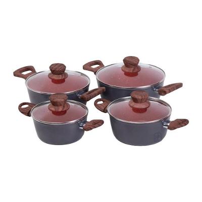 Jogo Caçarola JGCI16A22DLAR Alumínio Nano Cerâmica Antiaderente 16cm a 22cm Cinza Duralar