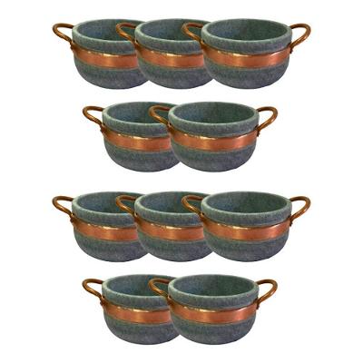 Kit 10 Cumbucas AF1002X10INDSJ Pedra Sabao Alca Cobre Caldo Sopa Molhos Industria Sao Jose