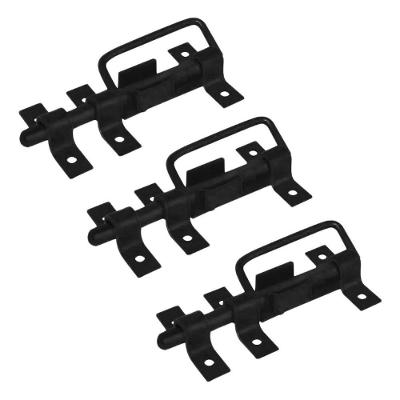 Trinco com Alca para Portao e Porteira Kit 3 Unidades 200mm Aco Preto 1903-KIT3UND Metasal