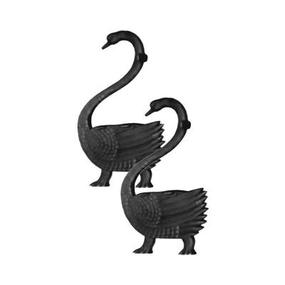 Pé de Banco Modelo Cisne Par em Ferro Fundido para Madeira Externa Fundição Unicláudio
