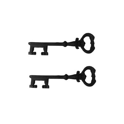 Kit 2 Chaves Decorativas Rusticas No 04 Ferro Fundido Marrom Fundicao Jodoal