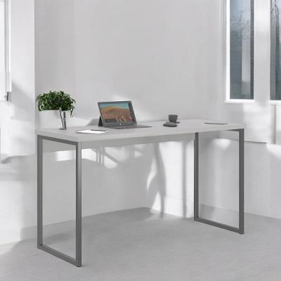 Mesa Escrivaninha Shine Retangular sem Gavetas 100cm Cinza Mobiliar Home Shop