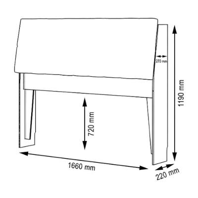 Cabeceira Estofada Yasminne Queen em MDF-MDP para Cama 160 com Painel e Capitonê Branco