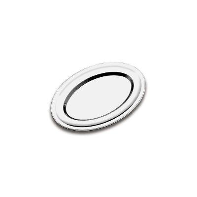 Travessa Rasa Service Aco Inox Acabamento Brilho Prata Tramontina 25x17cm