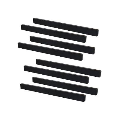 Suportes de Chumbar Kit 8und KIT8UND.E-041.P.OM para Pia Tanque Bancada 40x20mm Preto Ouro Minas