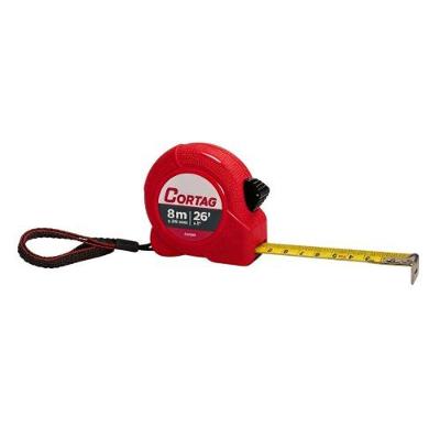 Trena de Aco 8M X 25MM em ABS para Medicoes Diversas em Construcoes e Projetos Cortag