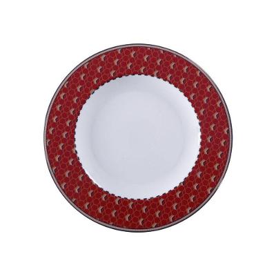 Prato de Sobremesa Lazuli para Servir em Porcelana Uso Diário Branco Tramontina