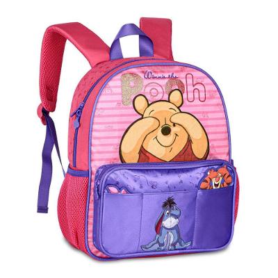 Mini Mochila Disney Ursinho Pooh Poliéster 17,5cm X 26,5cm Amarelo Infantil