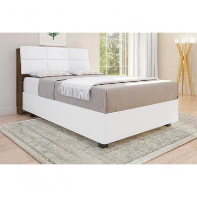 Cabeceira Isis Casal Estofada para Cama 1,40 Estrutura MDF MDP Malbec Marrom Framar