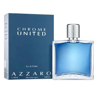 Perfume Chrome United Masculino Eau de Toilette Fougère Aromático Cítrico 100ML