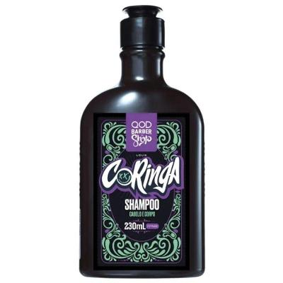 Shampoo Loud Coringa Revitalizante com Extratos de Laranja e Gengibre QOD Barber Shop