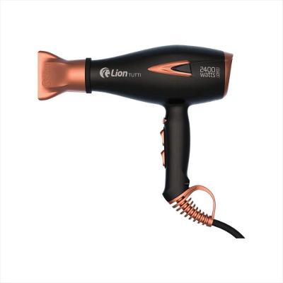 Secador de Cabelo Profissional Lion Tutti 2400W Tourmaline 5 Temperaturas Cobre 220V