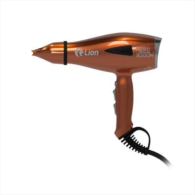 Secador de Cabelo Profissional Lion Aero 3000W Iônico 5 Temperaturas Cobre Lion do Brasil 220V