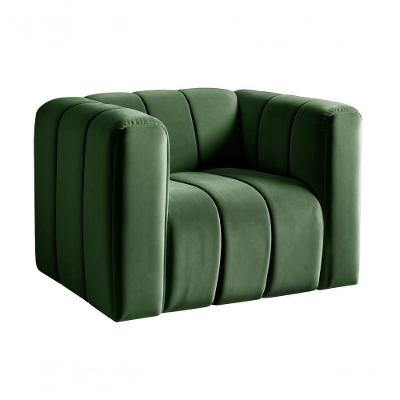 Poltrona Mona Veludo Encosto Alto Confortável Verde 270 Bella Decor