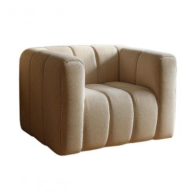 Poltrona Mona Decorativa para Sala Linho Marrom 150 Estofado Volumoso Encosto Alto Bella Decor