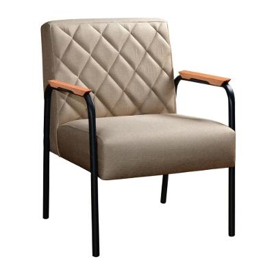 Poltrona Ludmilla Ergonômica em Linho com Costura Matelassê Marrom 150 Bella Decor