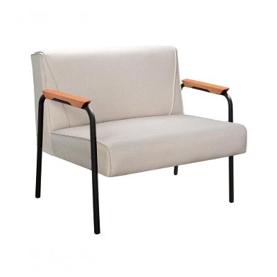 Sofa Jade 2 Lugares 108CM Bege Linho Fixo Contemporaneo Bella Decor