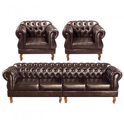 Sofá Duquesa 4 Lugares 230CM Café Couríssimo Bella Decor
