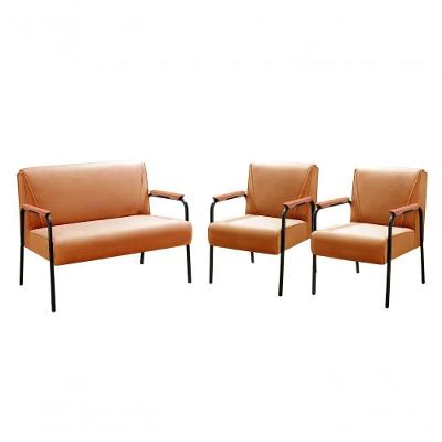 Conjunto de Sofás Jade 2+1+1 Lugares 108CM Terracota Veludo Bella Decor