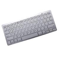 Mini Teclado Bluetooth Para Tablet E Smartphone Prata - 1