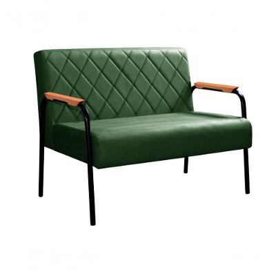 Namoradeira Ludmilla Veludo Matelassê Ergonômica Verde Bella Decor