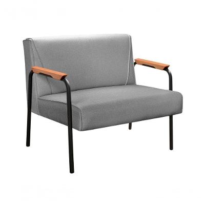 Sofá Jade 2 Lugares 108CM Cinza Linho Fixo Contemporâneo Bella Decor