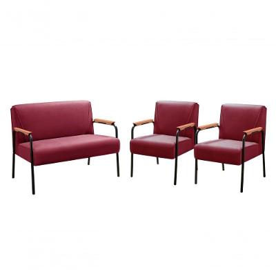 Conjunto de Sofás Jade 4 Lugares 108CM Bordô Suede Bella Decor