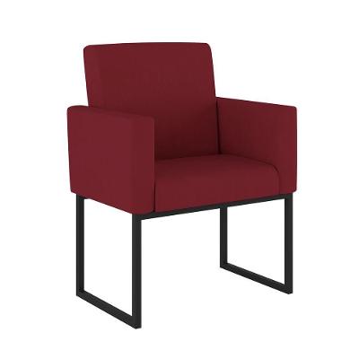 Poltrona Decorativa Nina Para Sala De Estar Suede Marsala Balaqui Decor