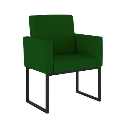 Poltrona Decorativa Nina Para Sala De Estar Suede Verde Balaqui Decor
