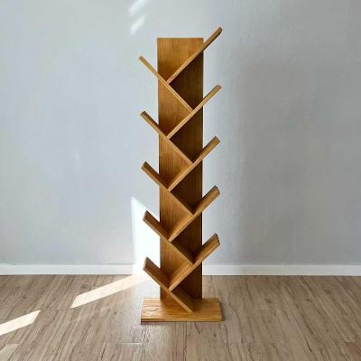 Estante para Livros Tree Alta Nozes em Madeira de Pinus 43cm Artfactory Design
