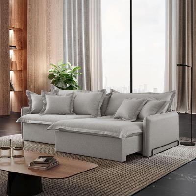 Sofá Cama A304 Retrátil Reclinável 210cm Cinza Claro Meu Sofá Online