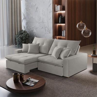 Sofá Império A304 4 Lugares Retrátil e Reclinável 230cm Cinza Claro Meu Sofá Online