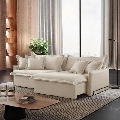 Sofá Cama A294 Creme 3 Lugares Retrátil e Reclinável 210cm Meu Sofá Online