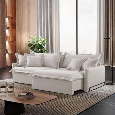 Sofá Cama A302 Leona 3 Lugares Retrátil e Reclinável 270cm Branco Meu Sofá Online