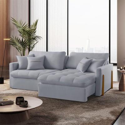 Sofá Cama Lisboa B026 Retrátil e Reclinável 180cm Prata Veludo Meu Sofá Online
