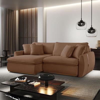 Sofá Cama B020 4 Lugares Retrátil e Reclinável 270cm Terracota Meu Sofá Online