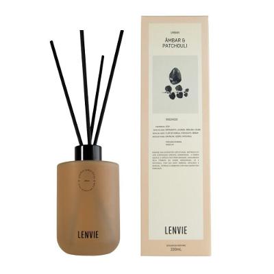 Difusor de Perfume Âmbar e Patchouli 220ML Urban Oriental Dourado L'envie