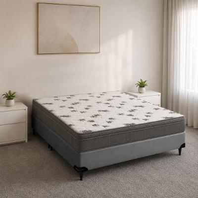 Cama Box com Colchão Superking Light D45 Ortopillow Cinza Ortobom