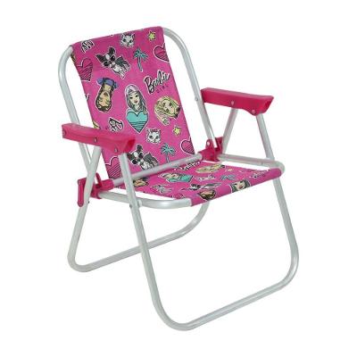 Cadeira Infantil Dobrável Cadeira Bel Alumínio Barbie Rosa Belfix