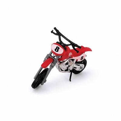 Motocicleta de Brinquedo Motocross Motor Transmutation Infantil com Rodas Extras Vermelho Draik