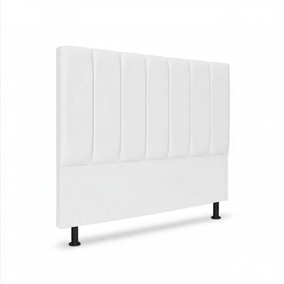 Cabeceira Casal 140cm Carla Premium Corino Branco Click Home
