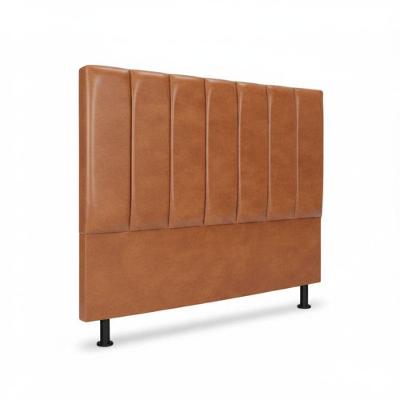 Cabeceira Casal Carla Premium Estofada Corino Caramelo Click Home