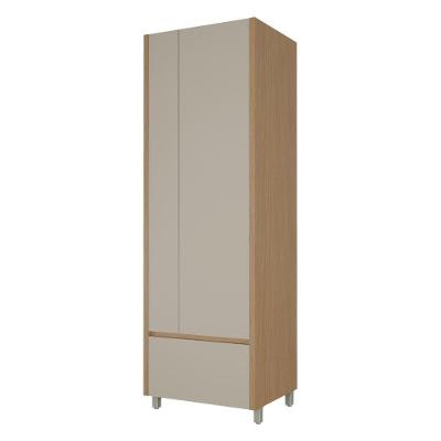 Armário Multiuso Laundry 2 Portas 2 Gavetas MDF 70CM Off White Nesher Móveis